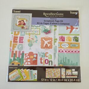 Recollections Travel Scrapbook Page Kit NEW